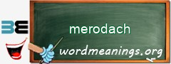 WordMeaning blackboard for merodach